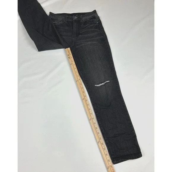 RSQ Jeans Women's "Vintage Mom" Black Denim Pants Distressed 26x27 Stretch - Picture 7 of 11